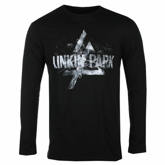T-shirt à manches longues pour hommes Linkin Park - Smoke Logo - NOIR - ROCK OFF, ROCK OFF, Linkin Park