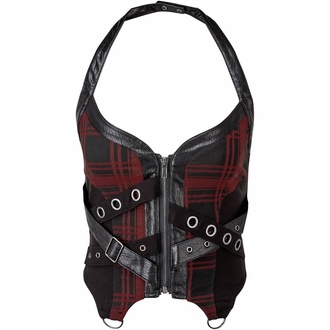 Top (corset) pour femmes KILLSTAR - Cadaver Zip Top - TARTAN, KILLSTAR
