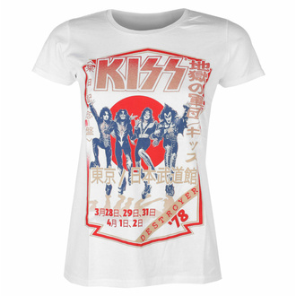 t-shirt pour femmes Kiss - Destroyer Tour 78 - WHT - ROCK OFF, ROCK OFF, Kiss