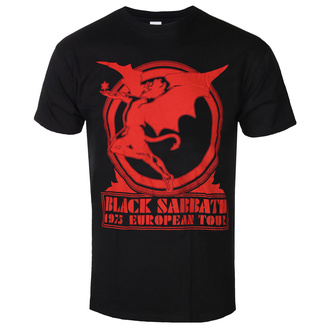 T-shirt Black Sabbath pour hommes - Europe '75 - ROCK OFF, ROCK OFF, Black Sabbath