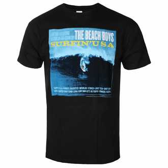 t-shirt pour homme Beach Boys - Surfin' USA - NOIR - ROCK OFF, ROCK OFF, Beach Boys