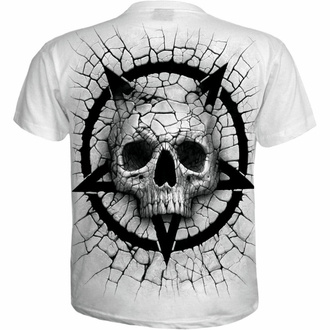 t-shirt pour homme SPIRAL - CRACKING UP - blanc, SPIRAL