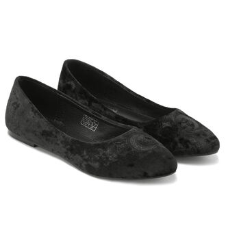 Chaussures pour femmes (ballerines) KILLSTAR - Lunanite Velvet - Noir - KSRA010159