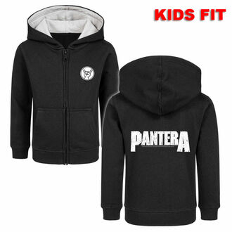 Sweat à capuche pour enfant Pantera - (Logo) - noir/blanc - METAL-KIDS - 365.39.8.7