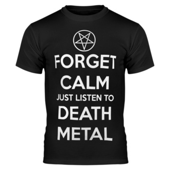 T-shirt pour homme AMENOMEN - FORGET CALM JUST LISTEN TO DEATH METAL, AMENOMEN