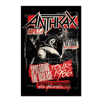 Affiche ANTHRAX - SPREADING THE DISEASE 1986, NNM, Anthrax