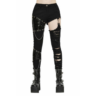 Pantalon pour femme DEVIL FASHION - Rift Runner Punk Pants avec chaines, DEVIL FASHION
