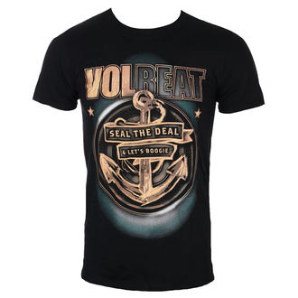 t-shirt pour homme Volbeat - Ancre - Noir - ROCK OFF - VOLTS04MB
