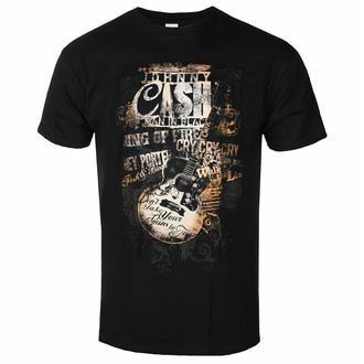T-shirt pour homme Johnny Cash - Guitar Song Titles - NOIR - ROCK OFF, ROCK OFF, Johnny Cash