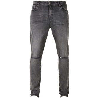 Pantalon pour hommes URBAN CLASSICS - Slim Fit Jeans - noir lavé - TB3076