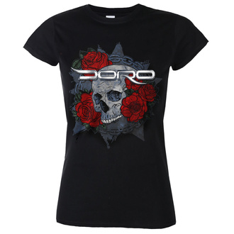 T-shirt metal pour femmes Doro - Skull & Roses - ART WORX, ART WORX, Doro