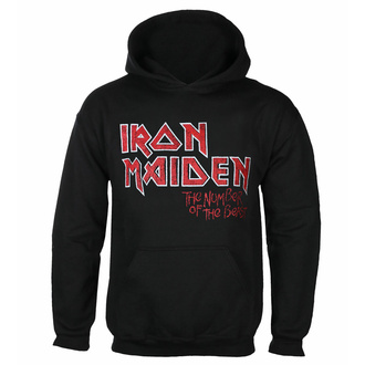 sweatshirt pour homme Iron Maiden - NOTB Vtge Logo Faded Edge Album- NOIR - ROCK OFF - IMHOOD140MB
