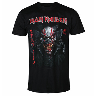 t-shirt pour homme Iron Maiden - Senjutsu Back Cover Vertical Logo BL - ROCK OFF, ROCK OFF, Iron Maiden