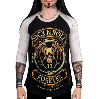 T-shirt pour hommes à manches 3/4 WORNSTAR - Rock N Roll Forever, WORNSTAR